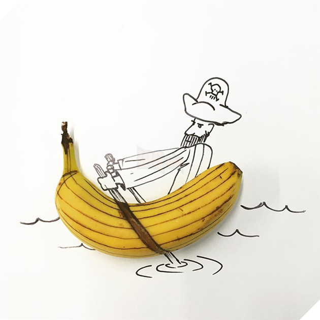 Chàng hoạ sĩ mắc bệnh nghề nghiệp mang chuối thừa ra vẽ tranh - Ảnh 13.