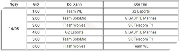 LMHT: Lịch thi đấu Vòng Bảng MSI 2017 sắp tới 5