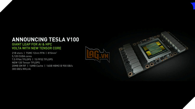  GTC 2017: Nvidia công bố thế hệ GPU tiếp theo dựa trên kiến trúc Volta tiến trình FinFET 12nm - Tên mã Tesla V100