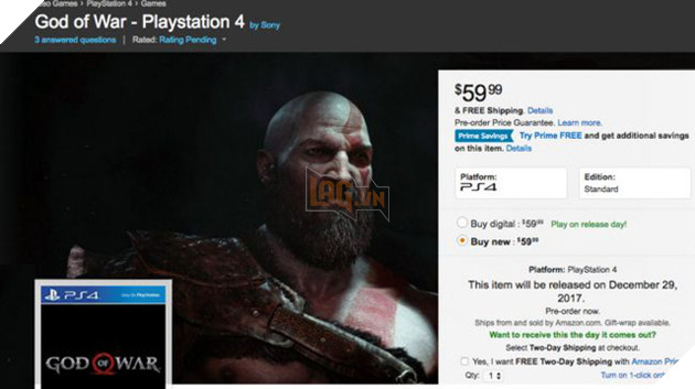 99% “God of War 4” sẽ đến tay người hâm mộ trong năm 2018