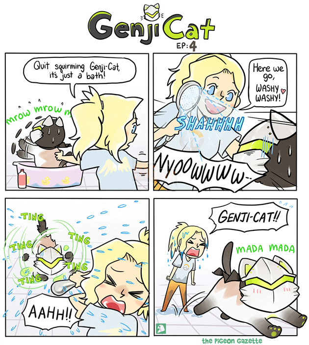 Part 2 of GenjiCat mini-series!Genji/Mercy and all Overwatch characters are property of Blizzard Entertainment, this is purely fanart!