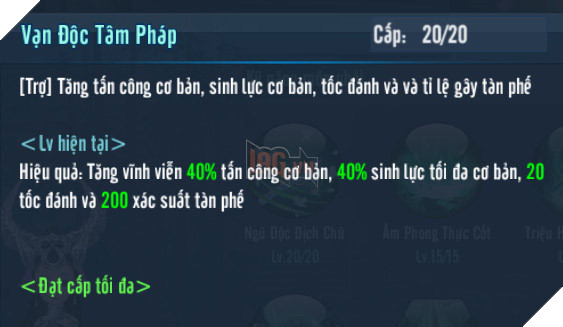 VLTK Mobile: Hướng dẫn tăng điểm kĩ năng cơ bản cho Ngũ Độc 23