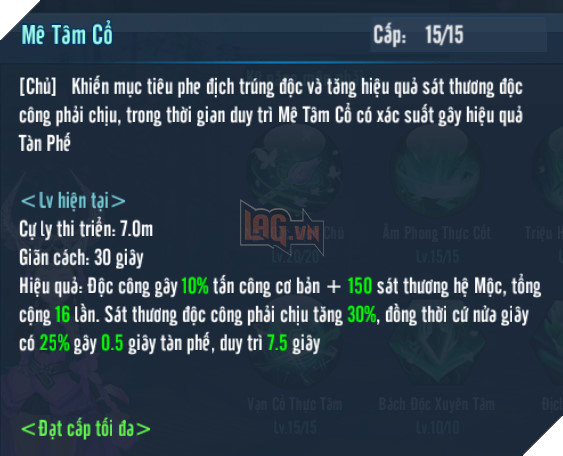 VLTK Mobile: Hướng dẫn tăng điểm kĩ năng cơ bản cho Ngũ Độc 9