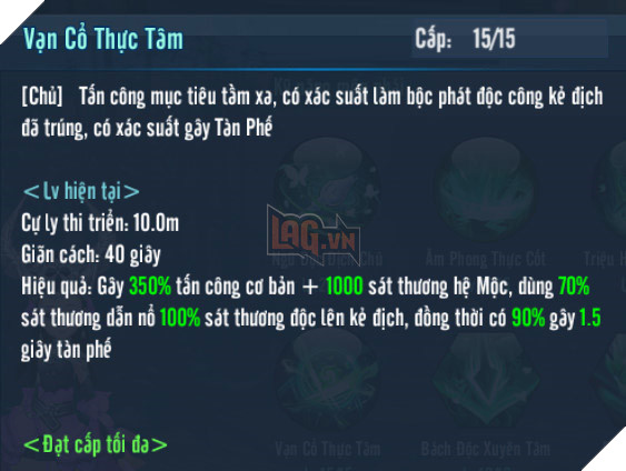 VLTK Mobile: Hướng dẫn tăng điểm kĩ năng cơ bản cho Ngũ Độc 13