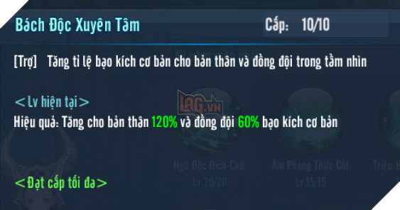 VLTK Mobile: Hướng dẫn tăng điểm kĩ năng cơ bản cho Ngũ Độc 15