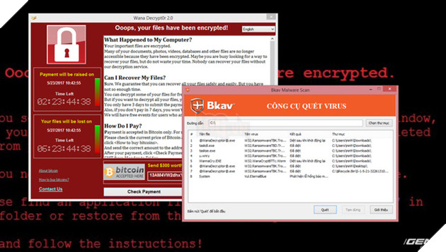 
Phần mềm CheckWanCry của BKAV
