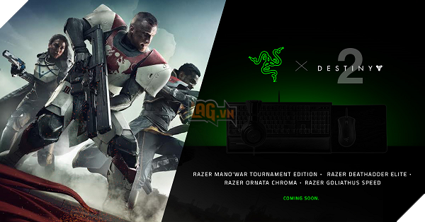 Destiny 2 hợp tác với Razer ra mắt bộ thiết bị ngoại vi mới