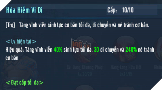 VLTK Mobile: Hướng dẫn tăng điểm kĩ năng cơ bản cho Cái Bang 11
