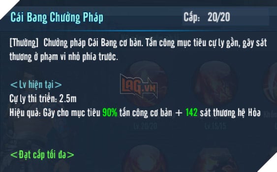 VLTK Mobile: Hướng dẫn tăng điểm kĩ năng cơ bản cho Cái Bang 3