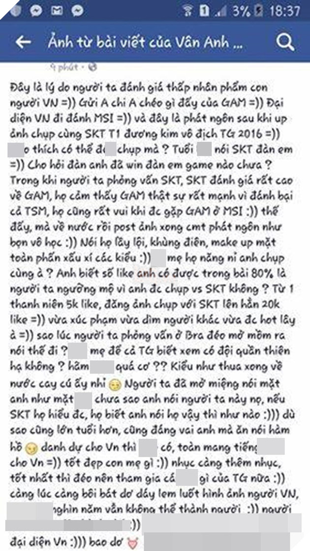 
Lời lẽ rất nặng nề của một fan hâm SKT T1 với Archie
