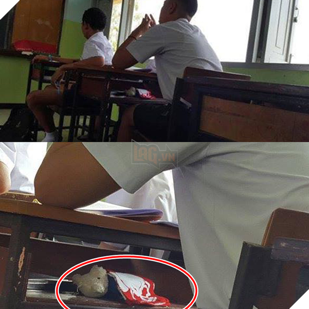 Thời đi học ai cũng có một sở thích "quái lạ" riêng dưới gầm bàn, nên đừng "đánh giá" chủ nhân của việc làm này nhé!