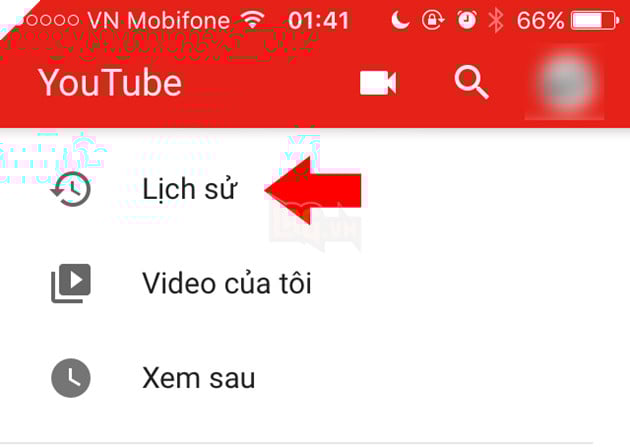 
Bạn có thể dễ dàng theo dõi danh sách các video mà con cái đã xem thông qua mục Lịch sử

