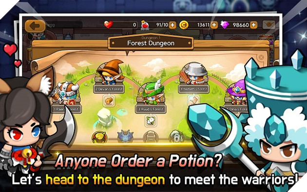 Dungeon Delivery – tựa game giải trí phong cách chibi cực dễ nghiện