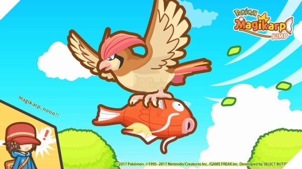 Hãy cẩn thận kẻo Magikarp bị Pidgey bắt mất nhé!