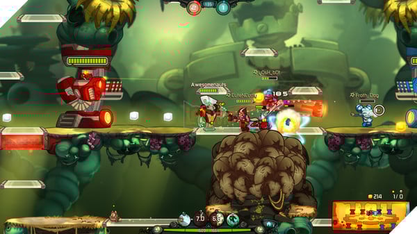 Game MOBA 2D siêu vui nhộn Awesomenauts đã mở cửa miễn phí