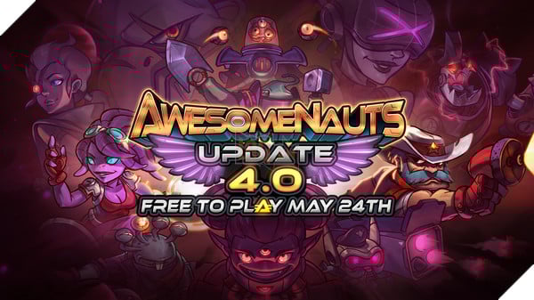 Game MOBA 2D siêu vui nhộn Awesomenauts đã mở cửa miễn phí