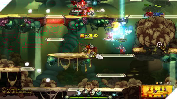 Game MOBA 2D siêu vui nhộn Awesomenauts đã mở cửa miễn phí