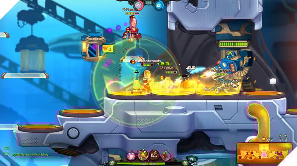 Game MOBA 2D siêu vui nhộn Awesomenauts đã mở cửa miễn phí