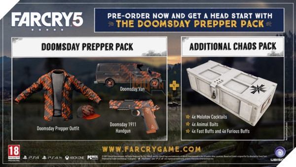 Gói Doomsday Prepper Pack cho người đặt mua trước Far Cry 5