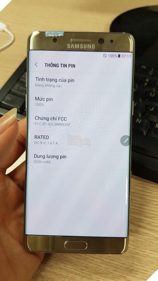 Hình ảnh được cho là Galaxy Note7 tân trang