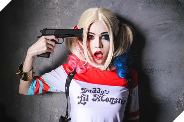 Tuyệt vời cosplay Harley Quinn tuyệt đẹp của hot girl Thái Lan