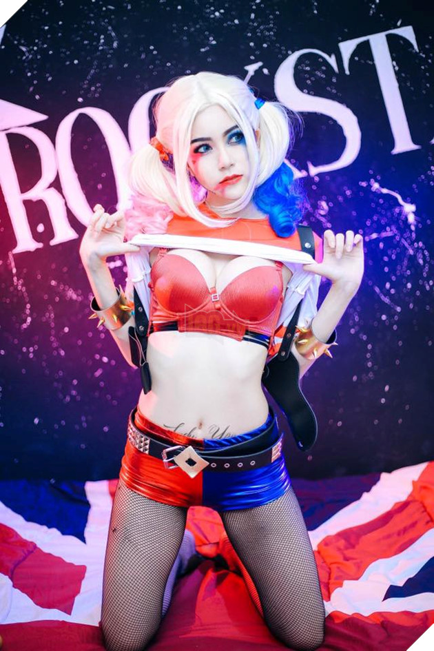 Tuyệt vời cosplay Harley Quinn tuyệt đẹp của hot girl Thái Lan