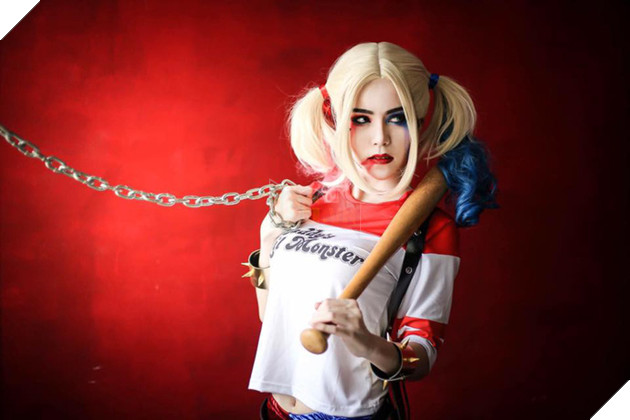 Tuyệt vời cosplay Harley Quinn tuyệt đẹp của hot girl Thái Lan