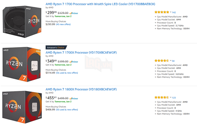 AMD giảm giá Ryzen 7 dọn đường cho Threadripper 2