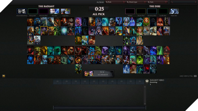 Image result for ban random 25 hero dota all pick