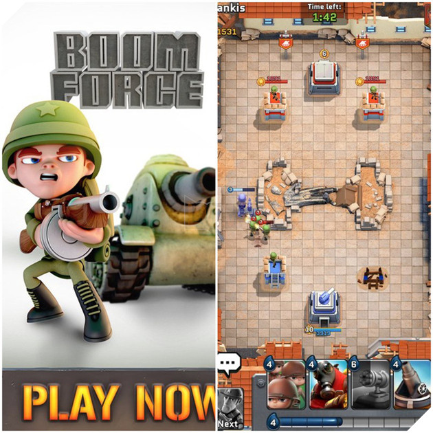 Boom Force - Game chiến thuật cực giống Clash Royale nhưng bối cảnh Thế chiến 2