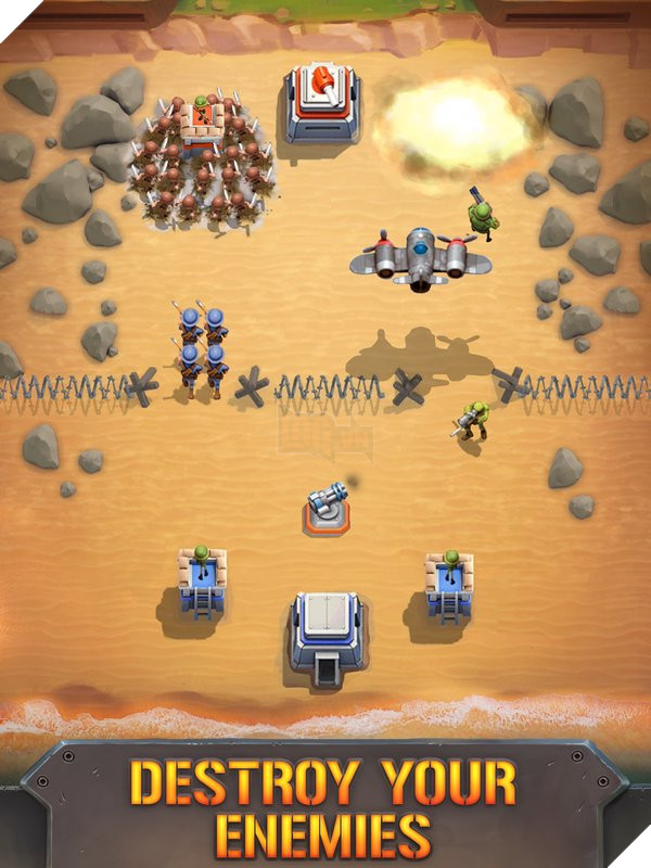 Boom Force - Game chiến thuật cực giống Clash Royale nhưng bối cảnh Thế chiến 2