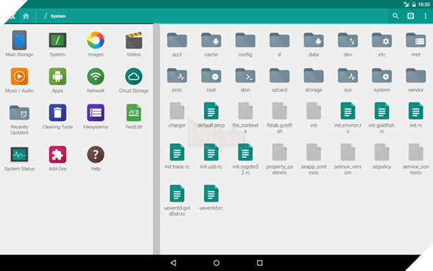 
Một ứng dụng quản lý tập tin trên Android​
