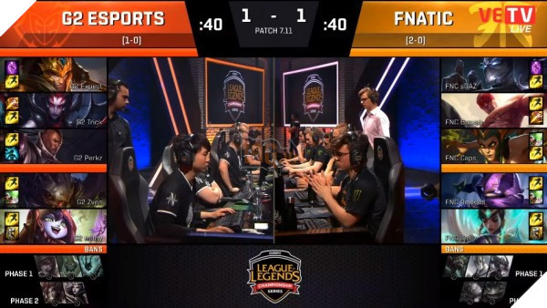 Tổng hợp kết quả trận đấu giữa Fnatic vs G2 Esport diễn ra rạng sáng 09/06/2017 2