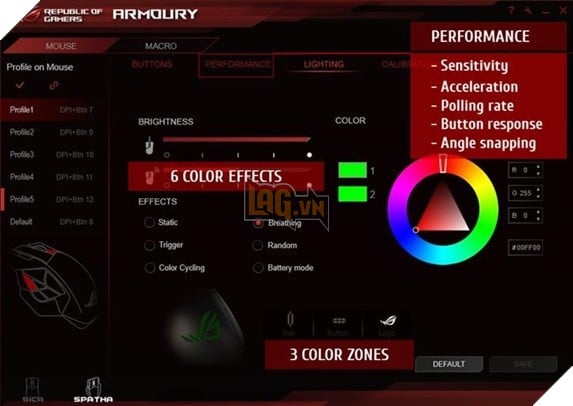 ASUS ROG Gladius II - Chuột chơi game đầy màu sắc đến từ ASUS 13