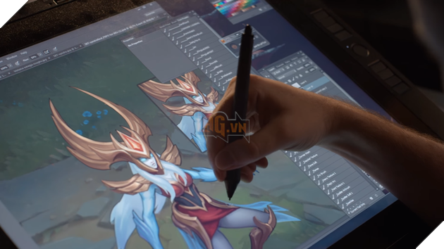 Chăm chút trong từng nét vẽ