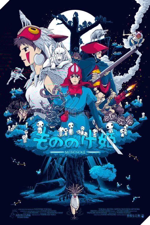 
Công chúa Mononoke vẽ bởi nghệ sĩ Patrick Connan.
