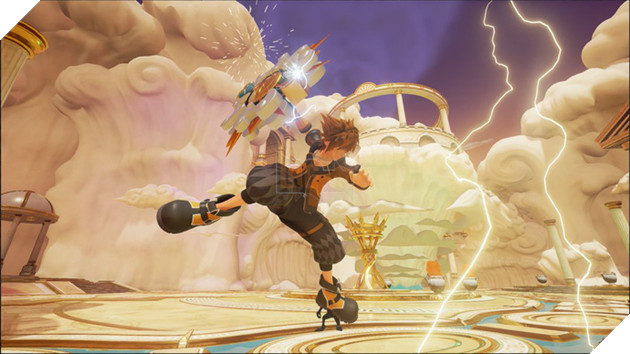 
Cơ chế chiến đấu mang đậm chất hành động trong Kingdom Hearts III
