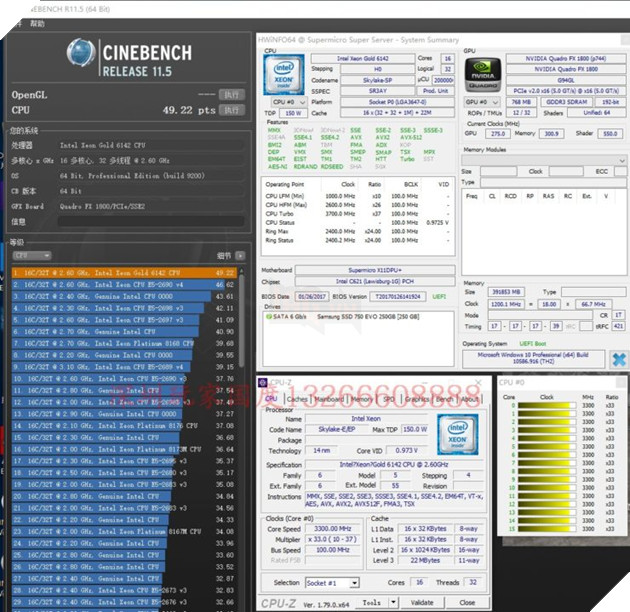 Lộ diện benchmark của 3 CPU Xeon mới của Intel 9