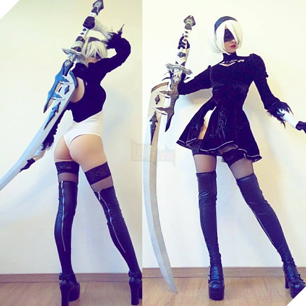 Lại bỏng mắt với bộ ảnh cosplay khác của cô nàng 2B gợi cảm trong Nier: Automata 7