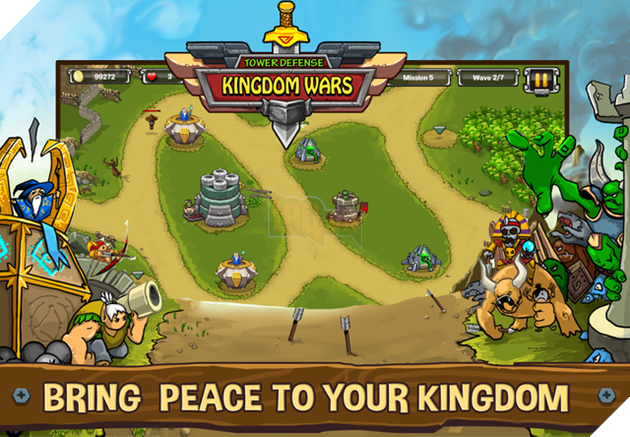Tower Defense: Kingdom Wars - Game thủ thành phong cách cartoon ngộ nghĩnh của người Việt
