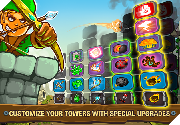 Tower Defense: Kingdom Wars - Game thủ thành phong cách cartoon ngộ nghĩnh của người Việt