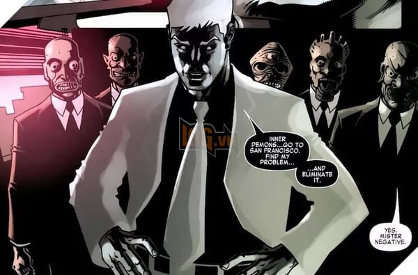 Mister Negative có khả năng làm trỗi dậy phần ác trong những người hắn chạm vào