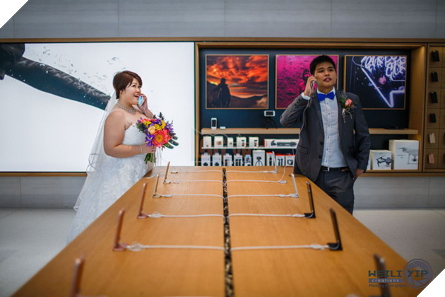 Bộ ảnh cưới của cặp đôi fan cuồng Apple tại Apple Store gây sốt - Ảnh 5.