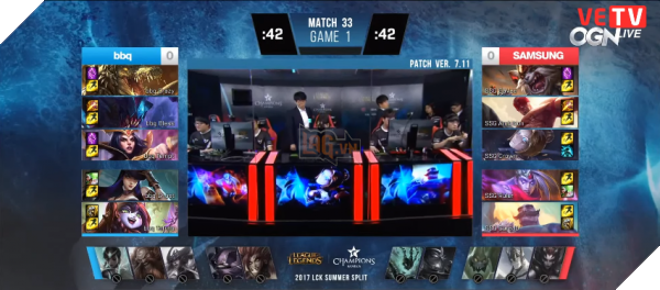 Tường thuật kết quả trận đấu giữa bbq Oliver và Samsung Galaxy ngày 21/06/2017
