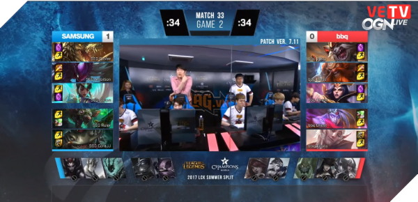 Tường thuật kết quả trận đấu giữa bbq Oliver và Samsung Galaxy ngày 21/06/2017 2