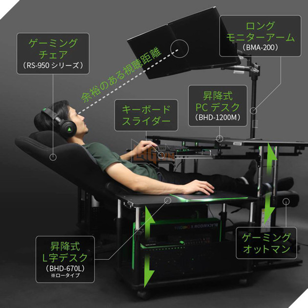 
Bộ bàn ghế gaming phải nói là vô cùng thư giãn cho game thủ.
