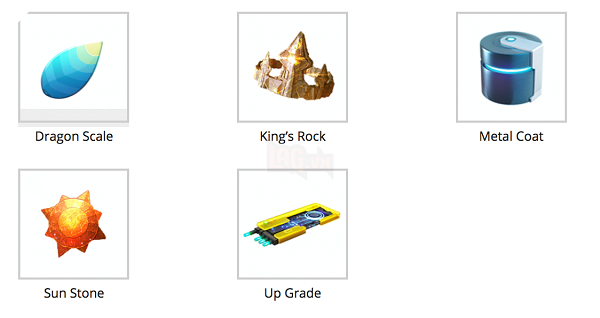 Những vật phẩm tiến hóa đặc biệt mới, được bày bán trong cửa hàng