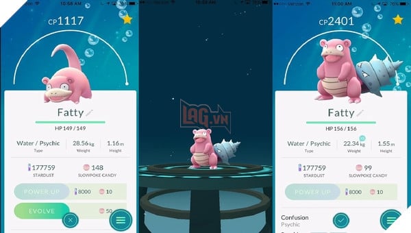 Với vật phẩm mới, Slowpoke có thể tiến hóa thành Slowking