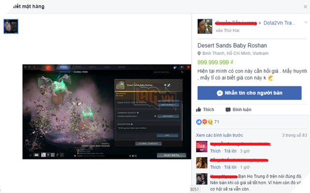 Lại xuất hiện game thủ Việt mở được Baby Roshan trị giá trăm triệu trong sự kiện của DOTA 2
