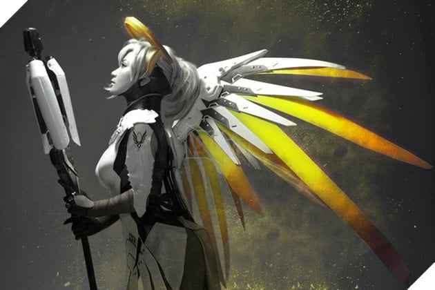 Tuyệt vời cosplay nữ tướng Mercy cực gợi cảm trong Overwatch